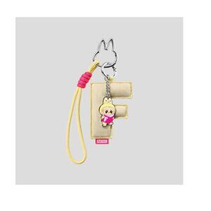 POP MART THE MONSTERS Pin for Love Series Labubu Letter Pendant Keychain (F)